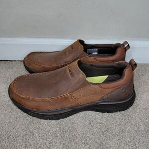 Skechers Memory Foam Men's  Suze 9 Brown Slip-On Shoes